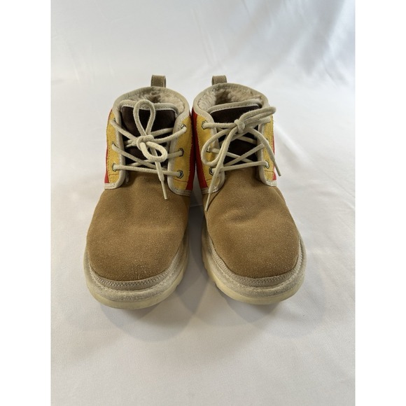 UGG Neumel Mashup Boots Men Sz 10 Brown Red Suede Chukka Ankle KC Chiefs main image 6